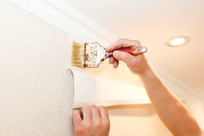 Pose de papier peint à Bort-l'Étang — revêtements muraux et toiles de verre